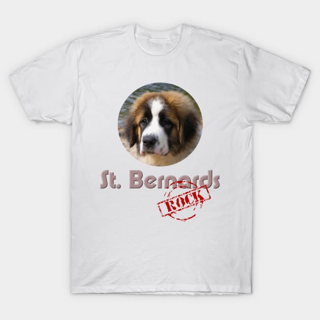 St. Bernards Rock! T-Shirt by Naves